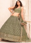 Faux Georgette Ceremonial Designer Lehenga Choli - 1